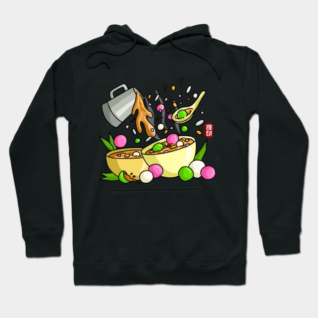 Tang Yuan / Glutinous Rice Ball Hoodie by Fan Doodle